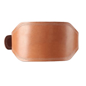 อุปกรณ์ยกน้ำหนักหนัง PU 6นิ้วสำหรับผู้ชายอุปกรณ์ออกกำลังกายเข็มขัดยกน้ำหนักปรับแต่งโลโก้ได้ปรับแต่งได้ - Product Image 1