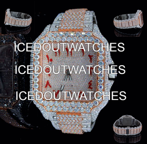 Montre automatique de luxe pour homme en acier inoxydable avec moissanite VVS glacée, mouvement automatique, diamants, étanche 10 bars, style hip-hop - Product Image 4