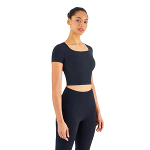New Breathable Sportswear Solid Color Sports Bra High Quality Leggings Yoga 2 Piece <b>Set</b> for Women - Product Image 3