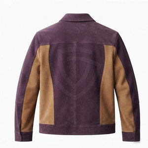 Stylish <b>Suede</b> Leather <b>Jacket</b> With Stand Collar Premium Construction Soft Texture Look For Brands And Retail Collections - Product Image 2