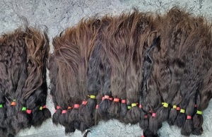 ผมต่อแบบเรียหยักศกอินเดียสำหรับต่อผมสีดำ100% - Product Image 4