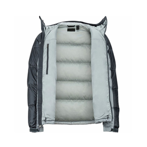 Veste matelassée à capuche pour homme, coupe-vent, rembourrage en duvet, style décontracté, fermeture éclair, 100% polyester - Product Image 3
