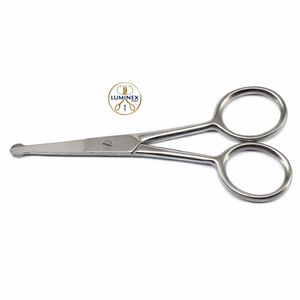 กรรไกรตัดขนจมูก หู หนวด ปลายตรง ปลายมน 3 5 - Product Image 3