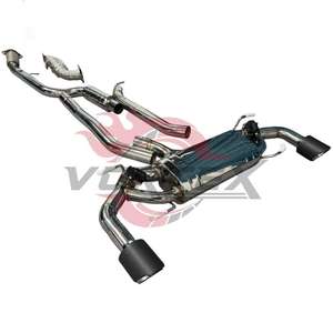 Système d'échappement Catback Valvetronic en acier inoxydable Vortex OEM pour Alfa Romeo Giulia 2.0T avec valve et downpipe - Product Image 1