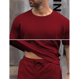 Conjunto de 2 Piezas de Algodón para Hombre, Fabricante de Camisetas y Pantalones Cortos Cargo, Casual, Verano, OEM, ODM, Suministro al por Mayor - Product Image 5