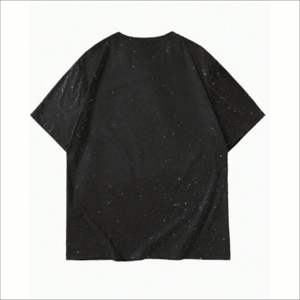 Camiseta Personalizada de Hip Hop con Estampado Puff, Estilo Vintage, Lavado Ácido, Cuello Redondo, Ropa Urbana, Promocional, Informal para Hombre - Product Image 3