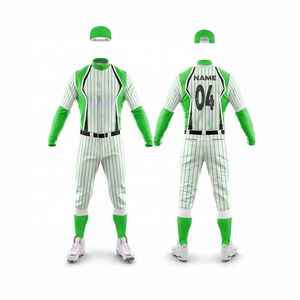 Maillot de baseball personnalisé pour hommes avec nom et numéros d'équipe, respirant, séchage rapide, grande taille, col rond, uniforme de sport actif - Product Image 2