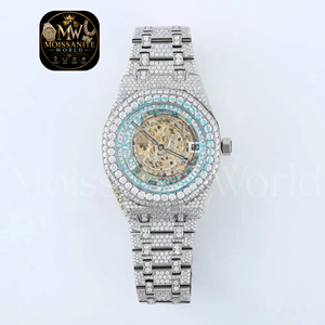 Montre mécanique automatique haut de gamme pour homme, montre-bracelet de luxe squelette en acier inoxydable étanche pour affaires, montre-bracelet personnalisée - Product Image 3