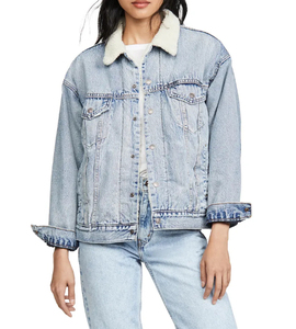 Chaqueta Vaquera para Mujer con Logotipo de Marca Personalizado, Relleno de Algodón Transpirable, Chaqueta Vaquera al por Mayor para Damas con Servicio OEM Personalizado 2026 - Product Image 1