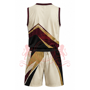 Modern <b>Athletic</b> Sportswear Set With Durable Reversible Basketball Uniform Quick Dry Jersey Shorts For Team Use - Product Image 4