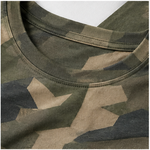 T-shirt à manches courtes pour homme en coton vert cèdre imprimé camouflage à motif brisé MTS-CAMO-0041 - Product Image 6