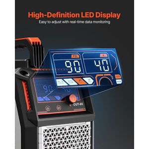 Tagliatrice al Plasma 65A Senza Contatto con Arco Pilota, Doppia Tensione 110V/220V, Display Digitale, Inverter IGBT per Taglio Alluminio 2T/4T - Product Image 5