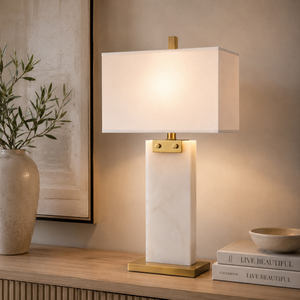 Modern <b>Marble</b> Accent Lighting Featuring Clean Rectangular Silhouette Premium Designer Finish And Soft Ambient Glow - Product Image 1