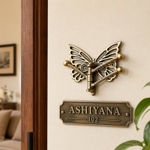 Handcrafted Brass Butterfly Wall Hook Cloth Hanger Decorative Key Holder for Bedroom Bathroom Entryway Decor Home Organizer Rack - Product Image 3