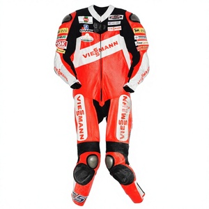 Traje de Carreras MotoCP de Stefan Bradl, 1 Pieza, Piel de Vacuno/Canguro, Mono para Motociclismo/Pista, con Protección Nivel 2 - Product Image 1