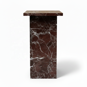 Mesa auxiliar moderna de mármol natural disponible en múltiples opciones de mármol - Product Image 6