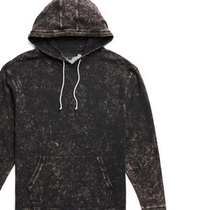 Ensemble de survêtement 2 pièces en molleton coupe régulière, style pull, imprimé et délavé, 100% coton, coupe-vent, pour l'automne - Product Image 3