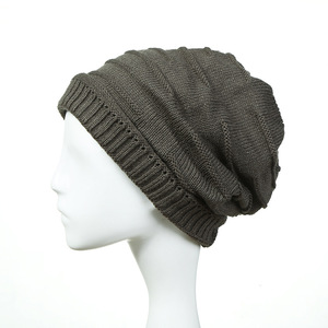 Unisex Solid Color Knit Beanie Hat 100% Acrylic <b>Winter</b> <b>Cap</b> Casual Adult 56-58CM Computer Knitted - Product Image 2