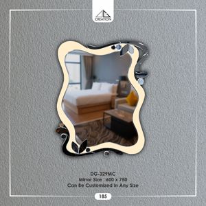 Es un elegante espejo de pared con forma de onda, con un diseño artístico único, ligero y decorativo. - Product Image 6