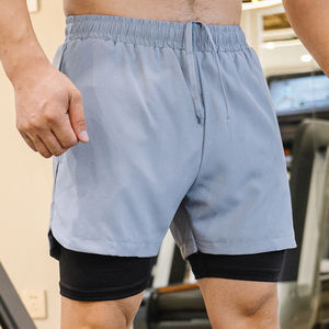 Pantalones Cortos Deportivos Casuales para Hombre, Estilo Jogger, de Felpa Francesa, Algodón y Poliéster, Corte Holgado, para Gimnasio, Entrenamiento, Running y Deportes, Venta al Por Mayor Personalizada - Product Image 3