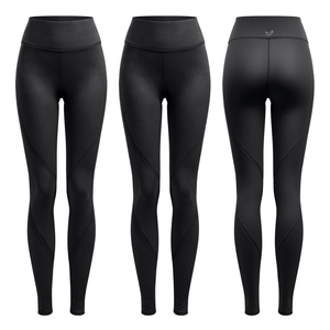 Leggings pour femmes, taille haute, 100% coton, extensibles dans quatre directions, doux, confortables, séchage rapide, sans couture, fitness, yoga, pantalon décontracté - Product Image 2