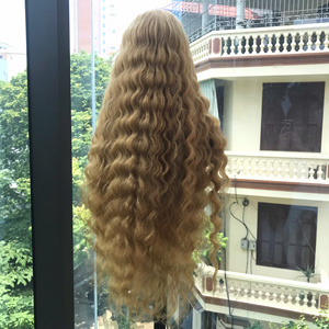 วิกผมลอนลึกสองชั้นสีบลอนด์วิกผมบริสุทธิ์ผมมนุษย์เวียดนาม - Product Image 3