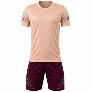 Nouvel arrivage : Ensemble uniforme de football respirant en polyester pour homme – Haut jaune, short marron, impression par sublimation, taille adulte, personnalisable - Product Image 2