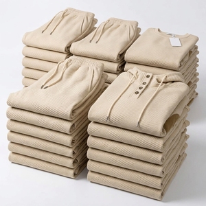 Conjunto de Pantalones y Sudadera Casual para Hombre, Traje Deportivo de Dos Piezas para Actividades al Aire Libre y Diarias - Product Image 5