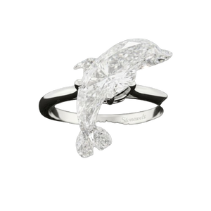 Diamante de Laboratorio con Forma de Delfín, Certificado IGI, Color Vívido, para Collar, Anillo y Pendientes - Product Image 1