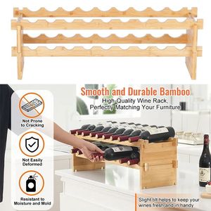 Portabottiglie Modulare a 2 Livelli Impilabile per Cucina o Bar - Product Image 2