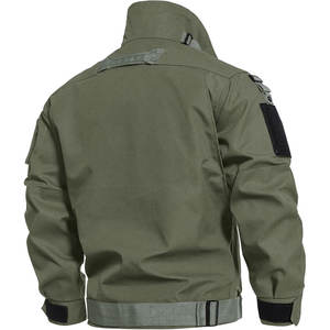 เสื้อแจ็คเก็ตผู้ชายแบบขายส่ง ปรับแต่งได้ ระบายอากาศได้ดี ไซส์ใหญ่ ปิดด้วยซิป เป็นมิตรกับสิ่งแวดล้อม คุณภาพสูง - Product Image 4