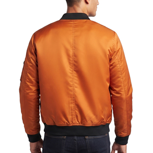 Men's Classic Bomber Jackets Casual Lightweight <b>Zip</b> <b>Up</b> Fashion Bomber Jacket Men Streetwear Lightweight Outerwear Bomber Jacket - Product Image 2