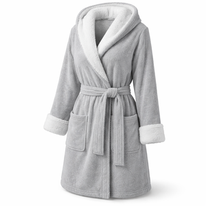 Wholesale OEM Microfiber Terry Robes with Plush Lining <b>for</b> <b>Women</b> - Custom Manufacturer Supply - Product Image 3