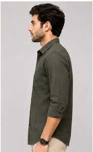 เสื้อเชิ้ตแขนยาวผู้ชายคุณภาพสูง คอปกแบบพับได้ เสื้อเชิ้ตลำลองสำหรับฤดูร้อน - Product Image 5
