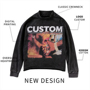 Camiseta Blanca de Manga Larga para Hombre, de Alta Calidad, Personalizada, Estilo Urbano, Talla Grande - Product Image 4