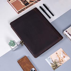 <b>LP</b>-0029 A4 Map Leather Presentation Folder PVC Document File Binder Zipper Conference Organizing Document <b>Storage</b> Gift Portfolio - Product Image 5