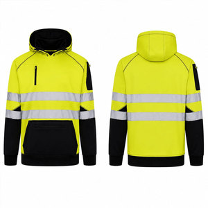 Sweat-shirt de travail réfléchissant respirant de haute qualité, grande taille, manches longues, haute visibilité, unisexe, pour la construction - Product Image 1