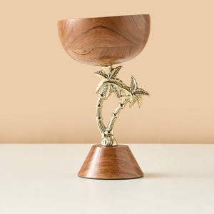 Brûleur à Bakhoor en bois de qualité supérieure avec support à charbon en laiton, brûleur d'encens décoratif pour la maison, le bureau, l'hôtel, cadeau, décoration - Product Image 2