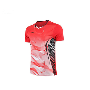 T-shirt pour homme à col en V imprimé par sublimation, manches courtes, motif floral, séchage rapide, polyester, coupe sportive, longueur normale - Product Image 2