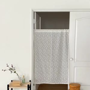 Cortina de Algodón Estilo Coreano Hecha en Corea, Divisor de Habitaciones, Cortinas Naturales, Cubierta Estética para Ventana, Textil Coreano para el Hogar, 83x130cm - Product Image 1