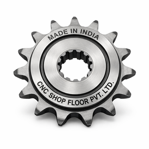 Atelier CNC PVT. Pignon de chaîne à rouleaux en acier LTD. à 10 dents, fabriqué en Inde, pour usage industriel - Product Image 1