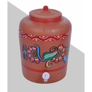 Pot à eau écologique durable en terre cuite rouge 16L - Product Image 2