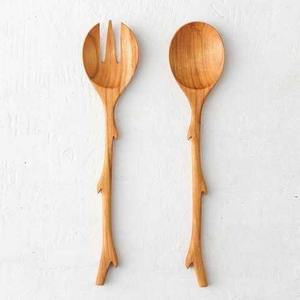 Ensemble d'ustensiles de cuisine en teck naturel, 10 pièces, non toxique, ensemble de cuillères en teck, 12 pièces - Product Image 3