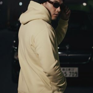 Sudadera con capucha de forro polar para hombre, estilo vintage, extragrande, con patrón liso, cuello con capucha, 420 g/m², con relieve, antiencogimiento, ideal para primavera. - Product Image 2