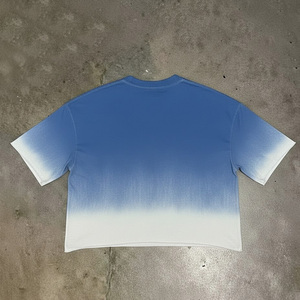 Camiseta de Algodón Personalizada de Marca, Prenda de Alta Calidad para Hombre, Camiseta con Estampado Gráfico y Lavado Ácido, Camiseta Corta de Corte Cuadrado para Hombre - Product Image 1