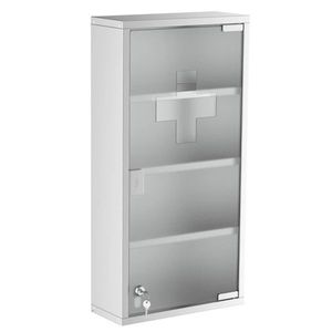 4 Layer Stainless Steel Wall Box Lockable Hospital Bathroom Cabinet - Product Image 2