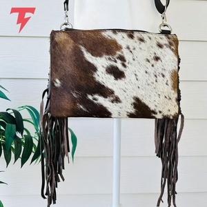 New Fashion Unisex Adjustable <b>Strap</b> Cowhide Leather Handbag High Quality Custom Logo Zipper Waterproof Lightweight <b>Shoulder</b> <b>Bag</b> - Product Image 2