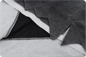 Camiseta de Punto con Lavado Ácido Personalizada para Hombre, Estilo Vintage, Casual, Suave, Transpirable, de Secado Rápido, Algodón, Fabricación OEM ODM - Product Image 4