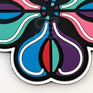 Custom PVC Patches Soft Rubber 3D Embroidered Style Hook Loop <b>Badge</b> For Bags Hats Jackets Clothing And Accessories - Product Image 5