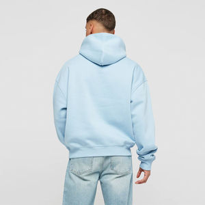 Sudadera con Capucha para Hombre, Corte Regular, Mezcla de Algodón, Estilo Casual para el Día a Día, Cómoda, Estilo Básico con Bolsillo - Product Image 3